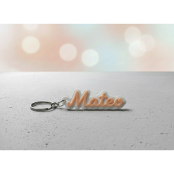 Llavero NOMBRE personalizado GLOW IN THE DARK