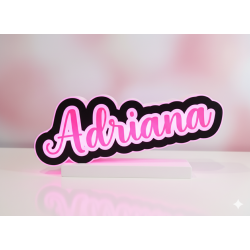 Rótulo LED con nombre personalizado