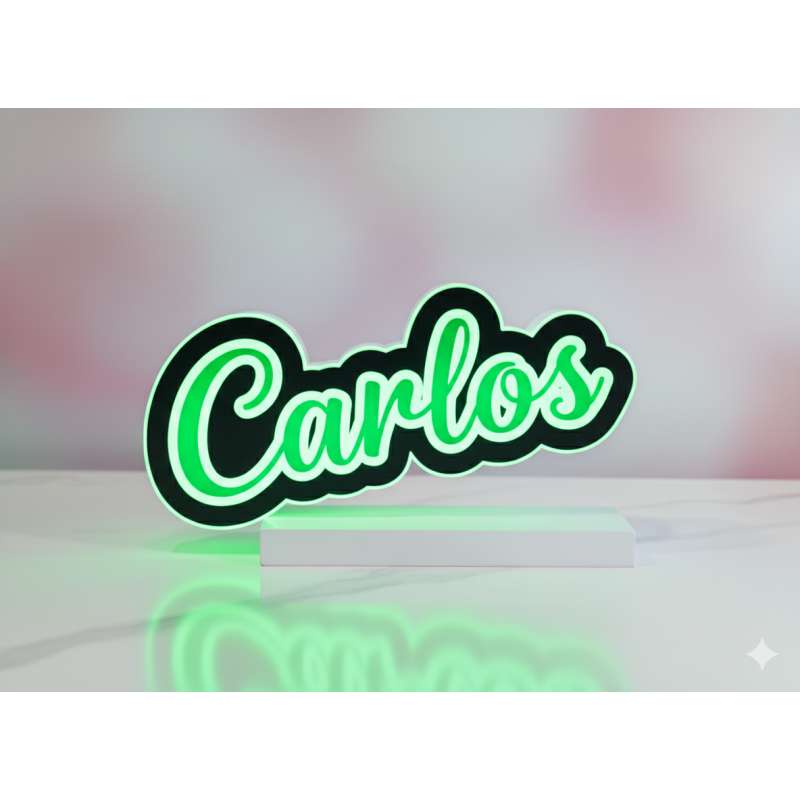 LÁMPARA LED con NOMBRE personalizado