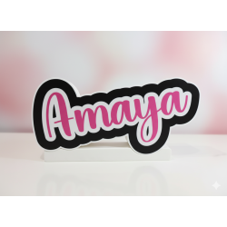 Rótulo LED con nombre personalizado