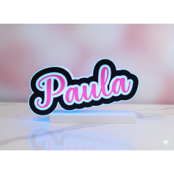 Rótulo LED con nombre personalizado