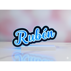Rótulo LED con nombre personalizado