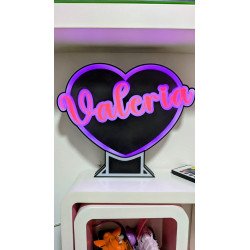 LÁMPARA LED Corazón Personalizado
