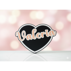LÁMPARA LED Corazón Personalizado